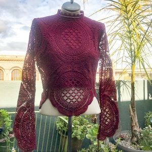 It’s Pink crochet top